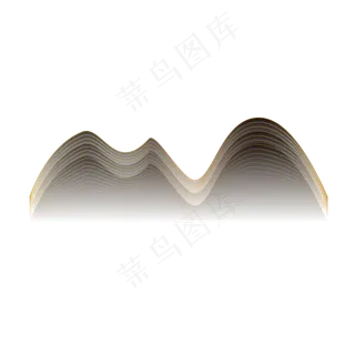矢量金线山水