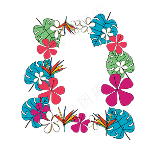 夏季夏天夏至手绘植物免扣素材