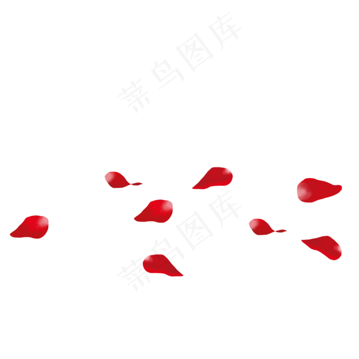 玫瑰花瓣png素材,免抠元素(2000*2000px 300 dpi )psd模版下载