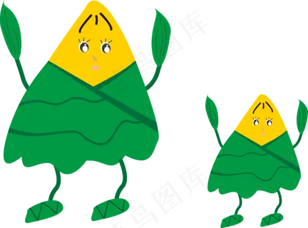矢量端午节卡通粽子