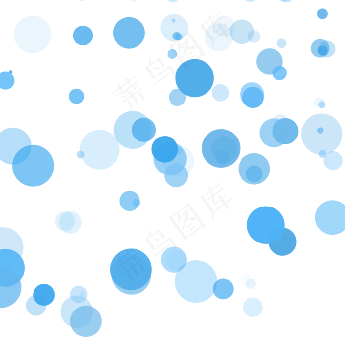 圆形蓝色背景夏天,免抠元素
