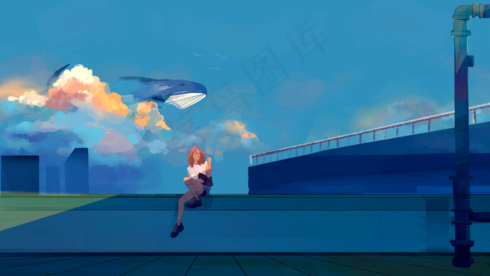 夏季室外唯美天空