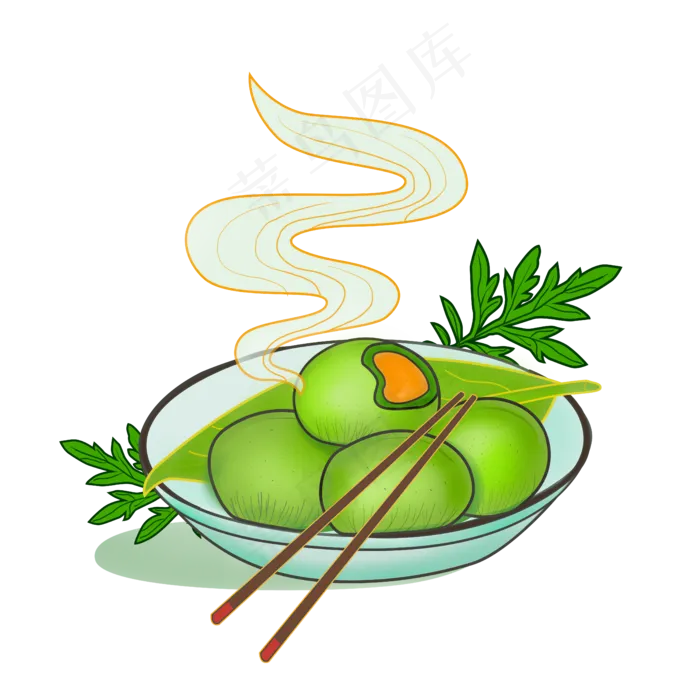 清明青团PNG素材(5000X5000(DPI:762))psd模版下载