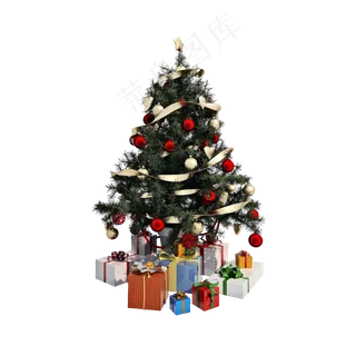仿真圣诞树png图,免抠元素