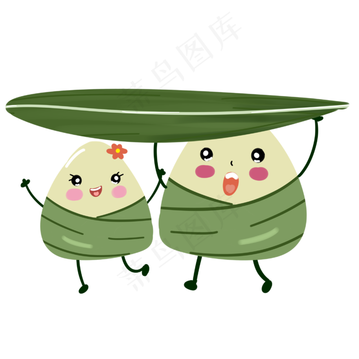 端午节可爱的粽子手绘