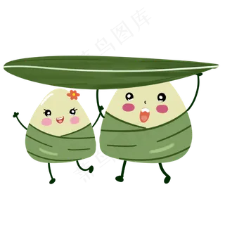 端午节可爱的粽子手绘