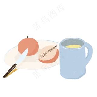 手绘卡通美食食物