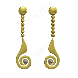 母亲节礼物金耳环一对