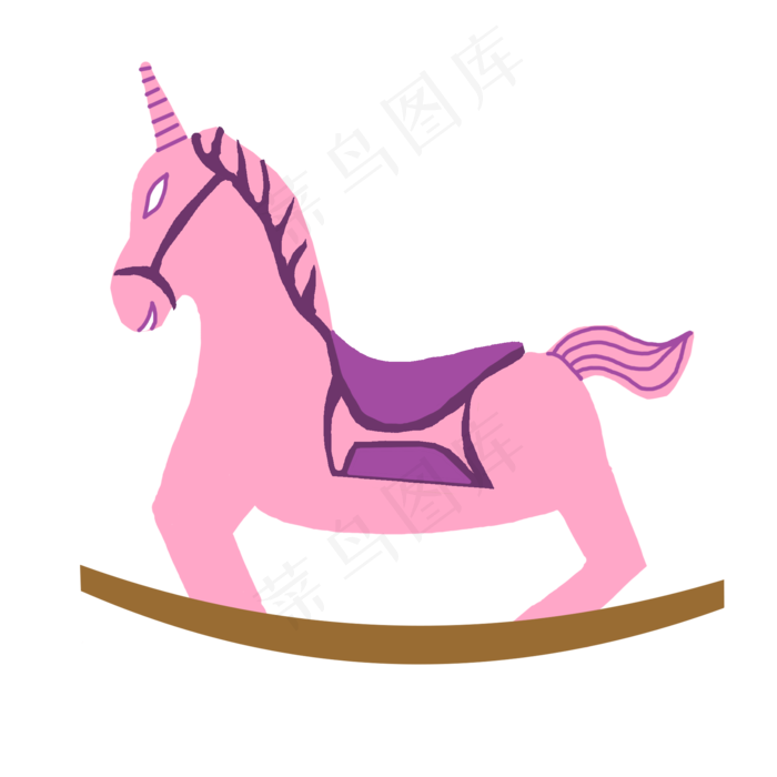 儿童节粉色独角兽