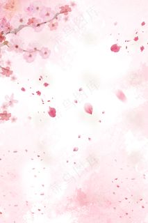 小清新简约花广告 