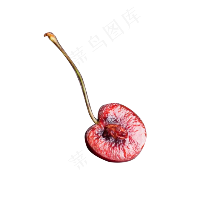 一粒破开的车厘子(2000X2000(DPI:300))psd模版下载