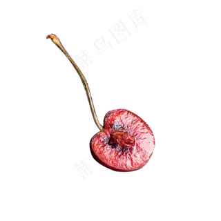 一粒破开的车厘子