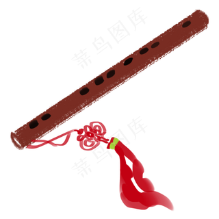 手绘乐器水彩物品