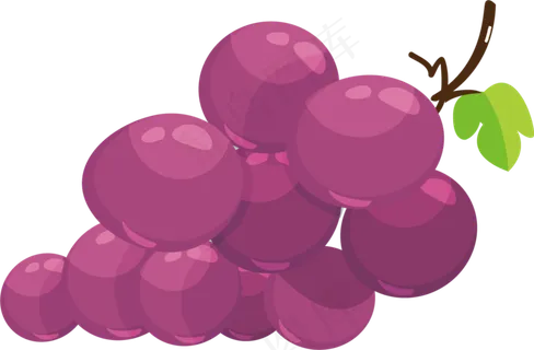 卡通葡萄矢量图下载