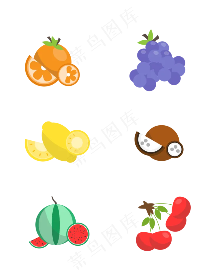 水果素材装饰元素(1024*1369px 300 dpi )ai矢量模版下载
