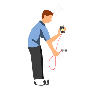 劳动节手绘风简洁蓝色劳动工人元