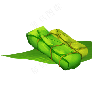 绿色粽子端午节
