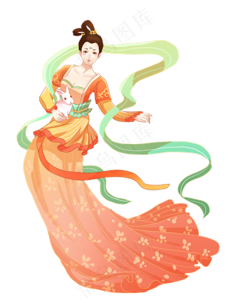 中秋节嫦娥奔月