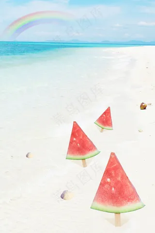 夏日清新水果创意合成