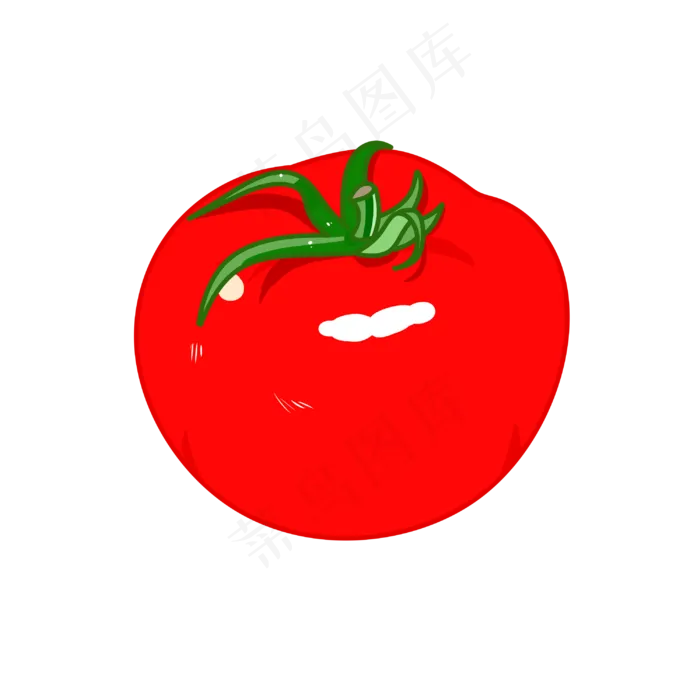 卡通多汁红番茄免扣(3000X3000(DPI:299))psd模版下载