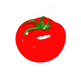 卡通多汁红番茄免扣