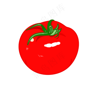 卡通多汁红番茄免扣