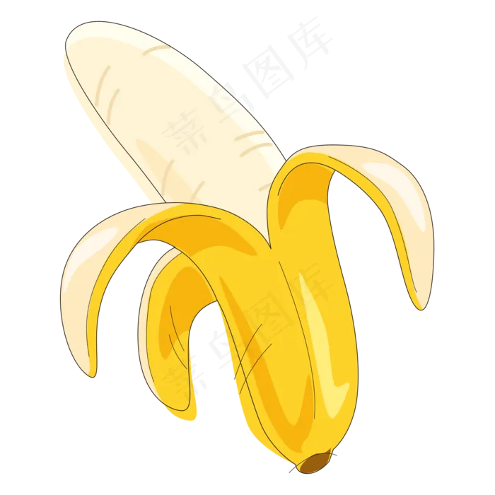 初夏水果香蕉免抠ai矢量模版下载
