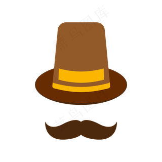 父亲节帽子胡子