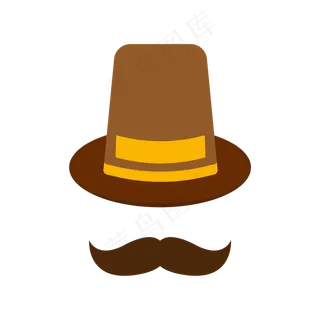 父亲节帽子胡子