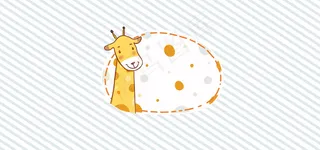 日系可爱动物纹理图