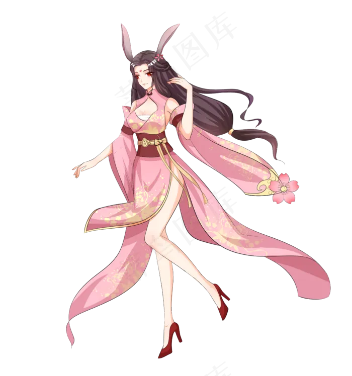 中秋节玉兔(2362X2525(DPI:300))psd模版下载