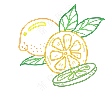 卡通柠檬简笔画