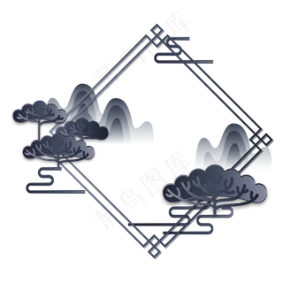 后现代灰色系边框