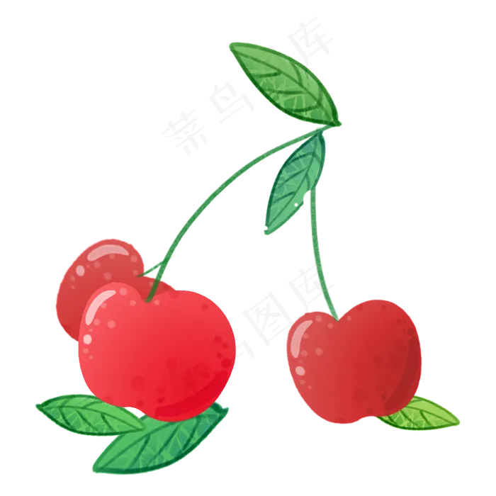 樱桃水果小吃(700X700(DPI:72))psd模版下载