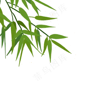 端午节装饰的竹叶素材