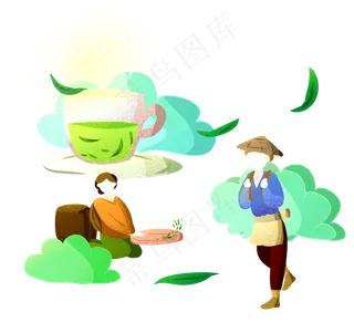 端午节采茶人物