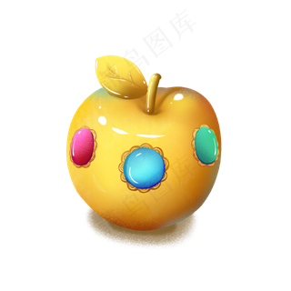 圣诞节平安夜平安果苹果手绘素材,免抠元素