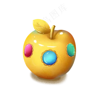 圣诞节平安夜平安果苹果手绘素材,免抠元素