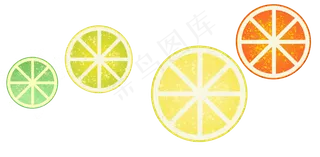 卡通柠檬水果黄色柠檬