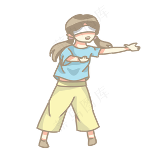 六一儿童节捉迷藏PNG素材