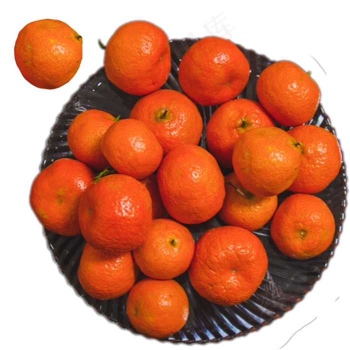 盘子橘子水果果子