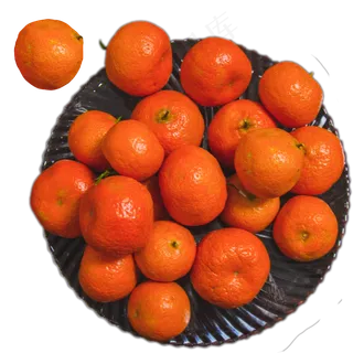 盘子橘子水果果子