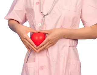 医生护士关爱爱心手势