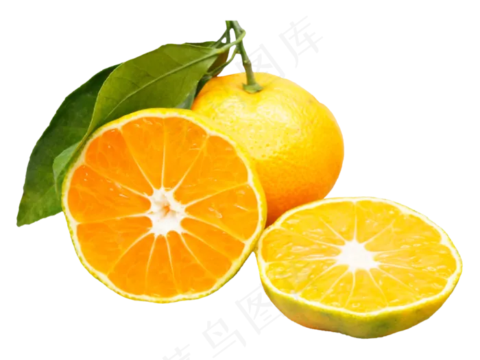 切开的黄色橘子(2500X2300(DPI:300))