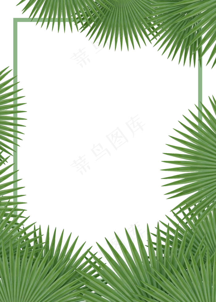 c4d立体绿色叶子免费下载