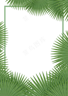 c4d立体绿色叶子免费下载