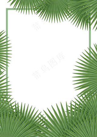 c4d立体绿色叶子免费下载