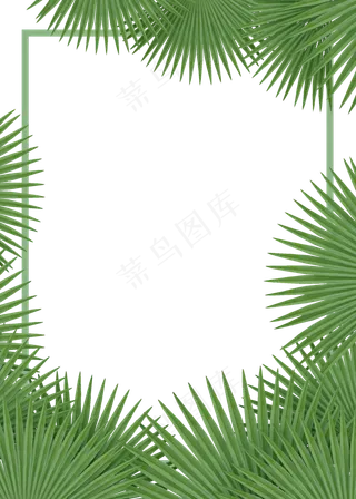 c4d立体绿色叶子免费下载