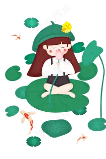 小暑节气png素材