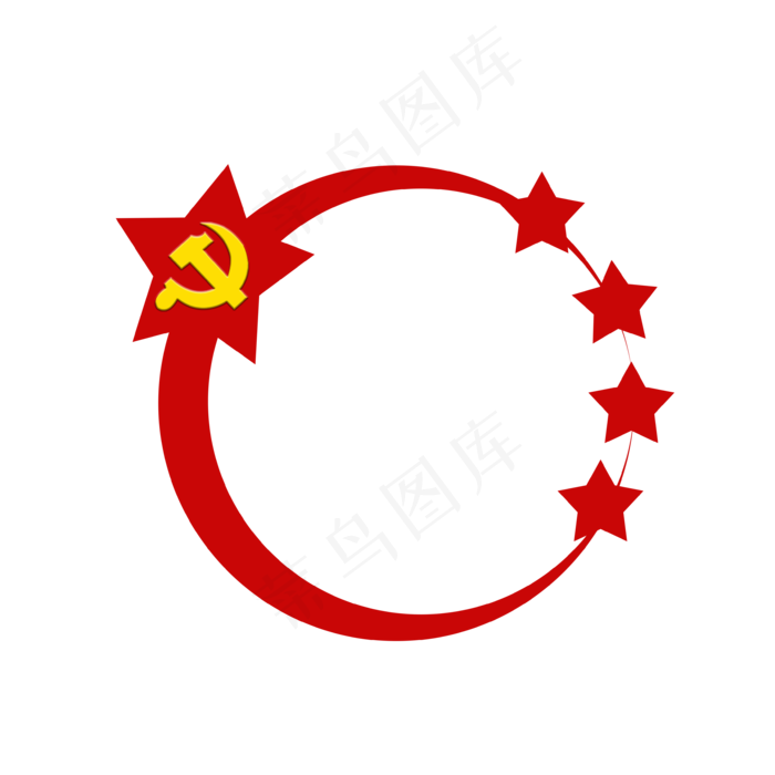 党建标识(3543X3543(DPI:300))psd模版下载